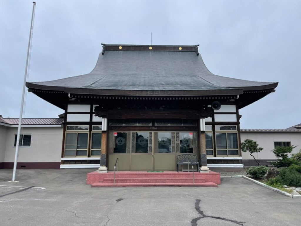 北海道の浄土真宗本願寺派大正山真浄寺の外観